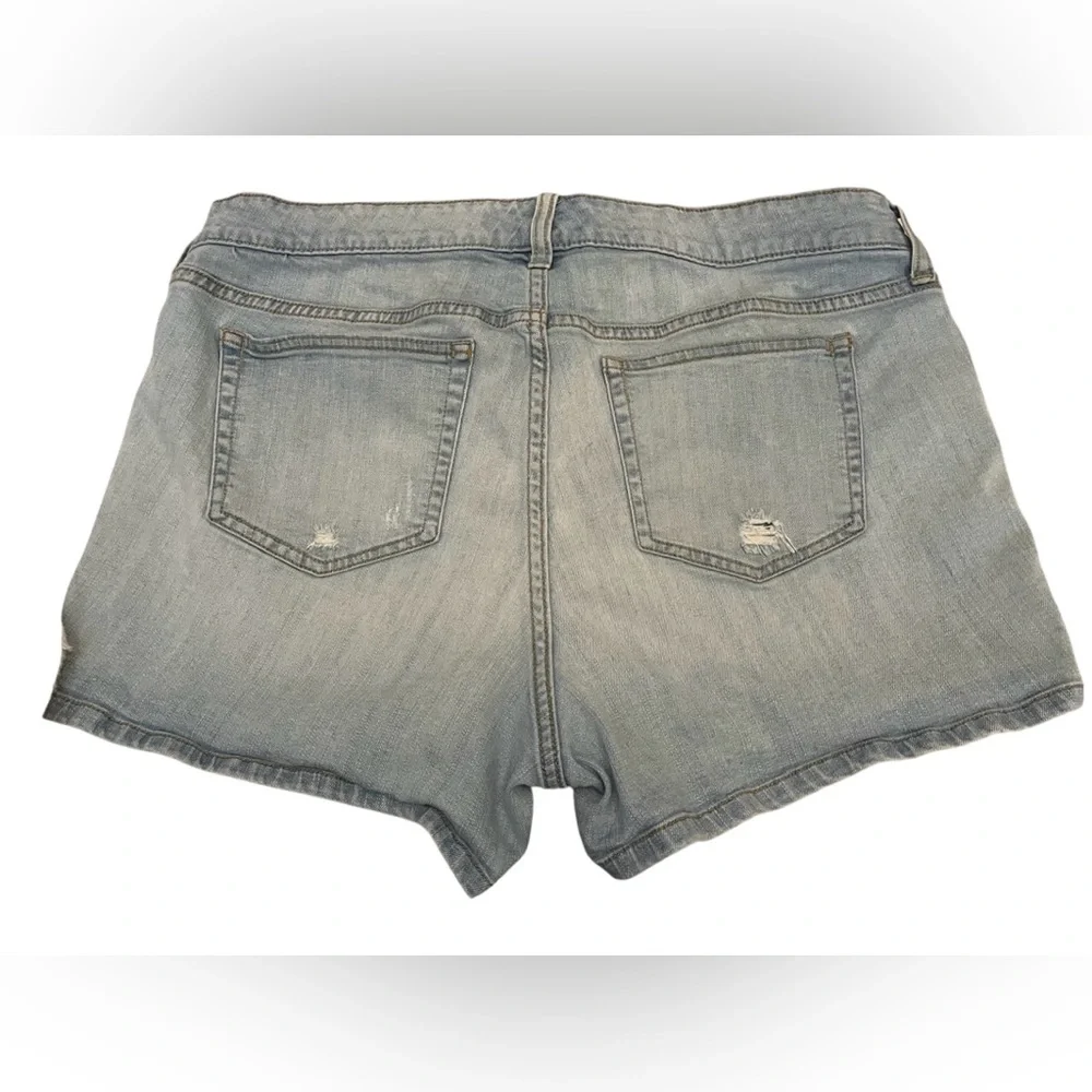 Torrid Blue Distressed Jean Shorts